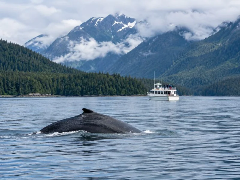 Glacier Mendenhall et observation des baleines